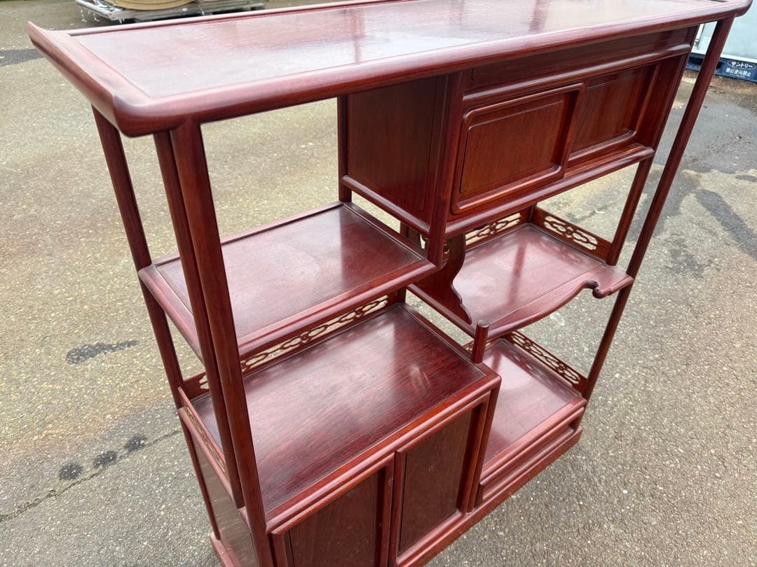 M*A様 作　杉本作　唐木　飾り棚/花梨/無垢材/ヴィンテージ/和モダン　茶箪笥