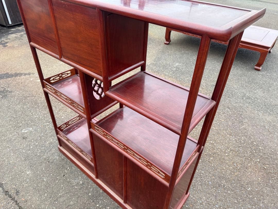 M*A様 作　杉本作　唐木　飾り棚/花梨/無垢材/ヴィンテージ/和モダン　茶箪笥