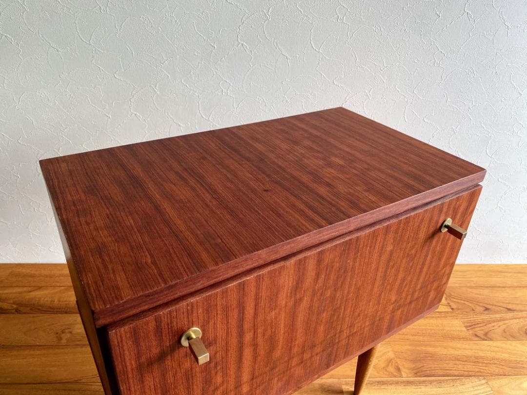 1960~70s ヴィンテージ 小型ナイトテーブル チェスト キャビネット