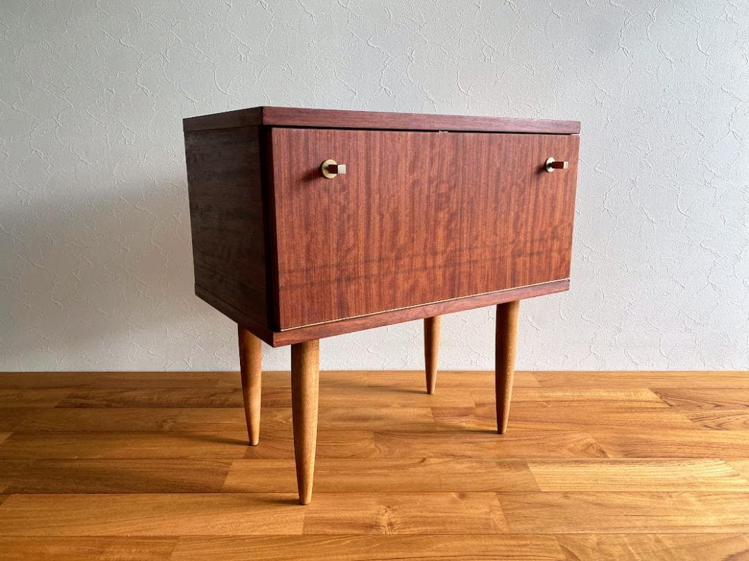 1960~70s ヴィンテージ 小型ナイトテーブル チェスト キャビネット