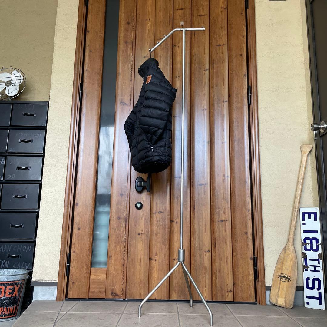 シルバー インダストリアル スラントハンガー アイアン ラック 無骨 シャビー