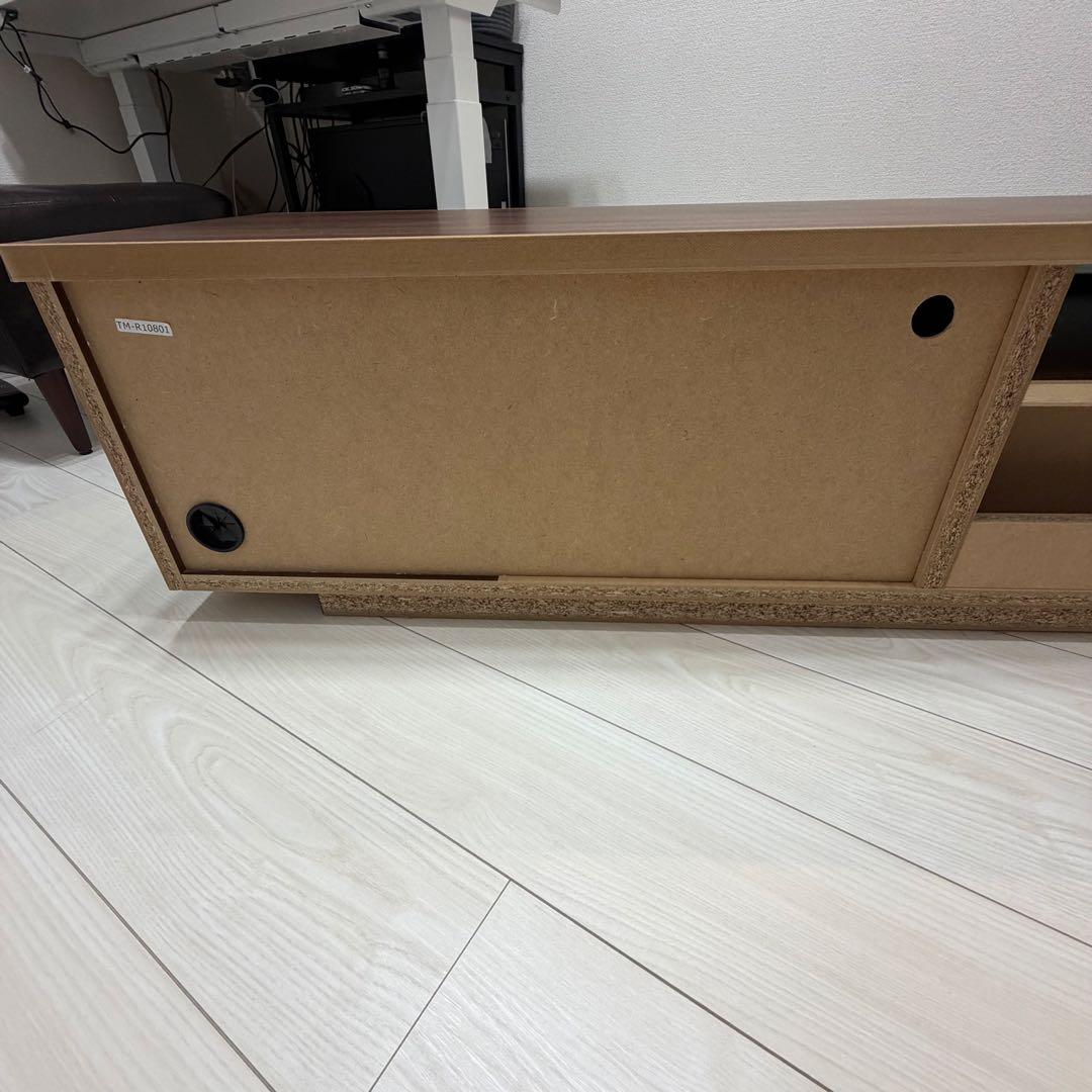 木目調テレビ台 幅180cm タップ収納付