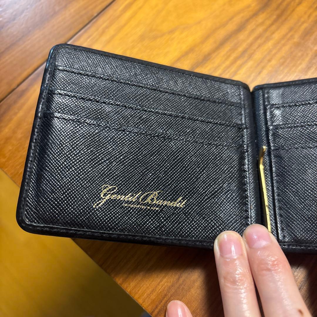 ジャンティバンティ　黒　マネークリップ　レザー　ブラック　迷彩