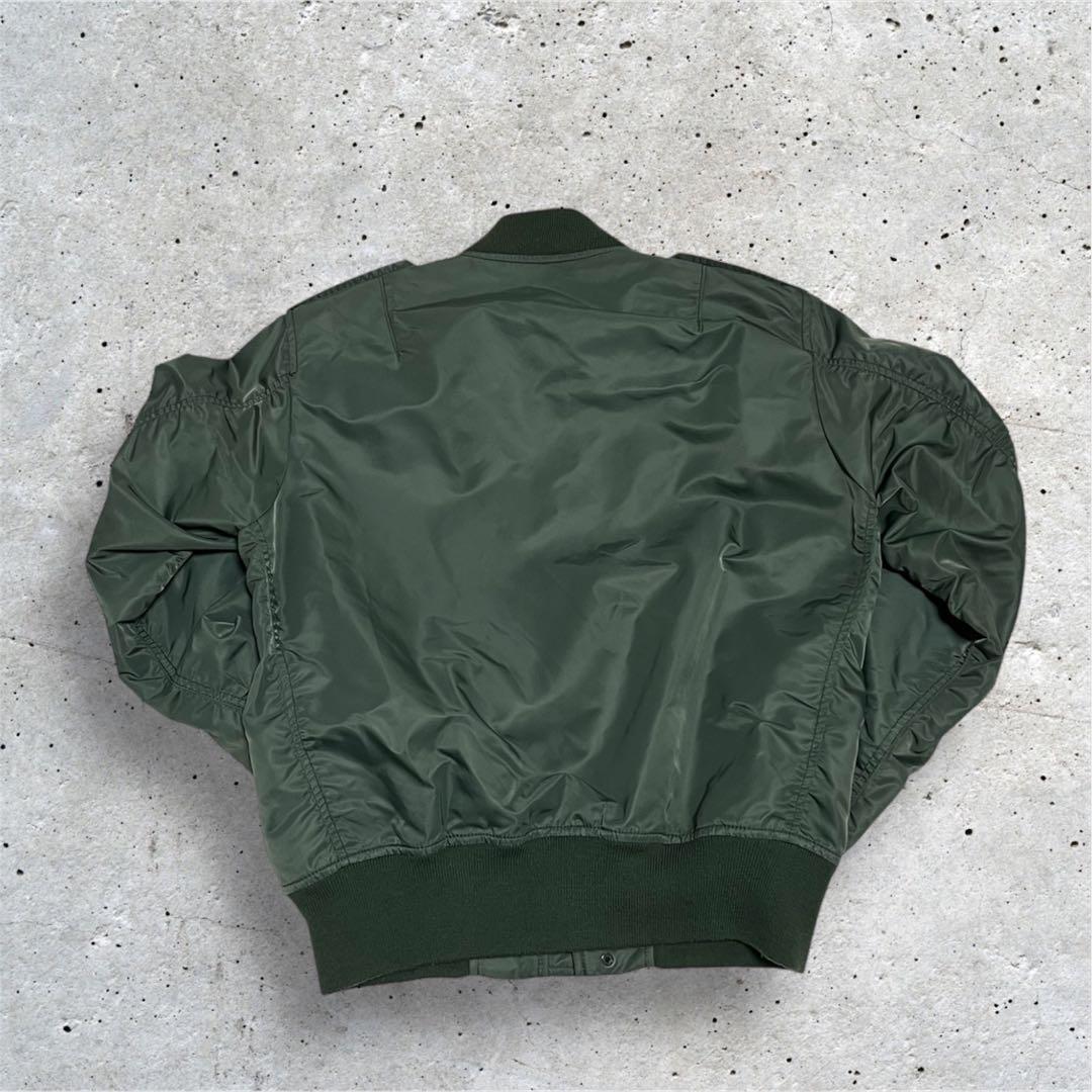 【美品・人気✨】AVIREX L-2B MA1フライトジャケットY2KグリーンL