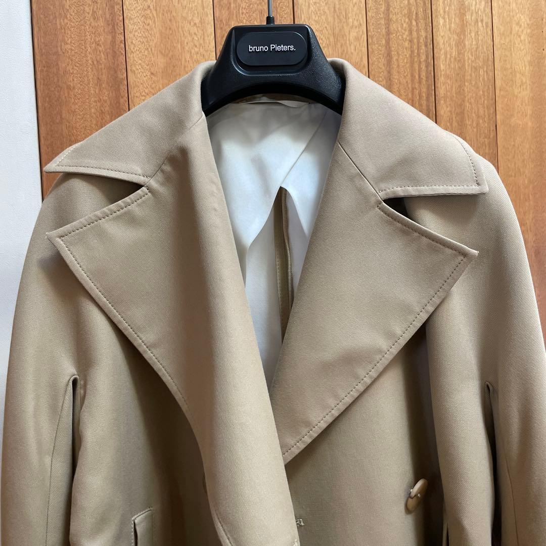 【新品未使用】MaxMara トレンチコート ベージュハーフコート　ベルト付き