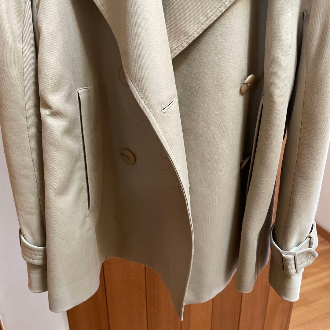 【新品未使用】MaxMara トレンチコート ベージュハーフコート　ベルト付き