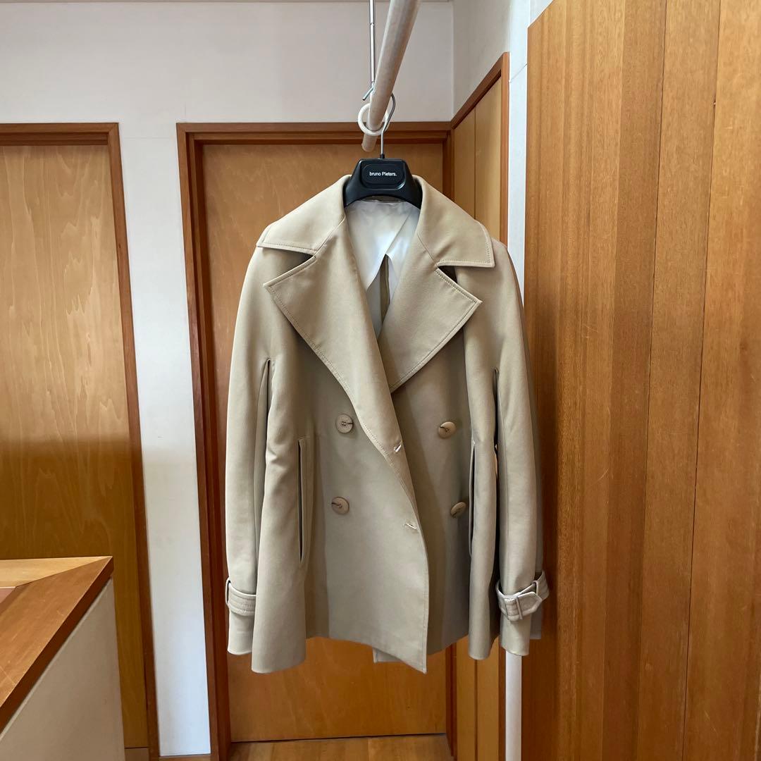 【新品未使用】MaxMara トレンチコート ベージュハーフコート　ベルト付き