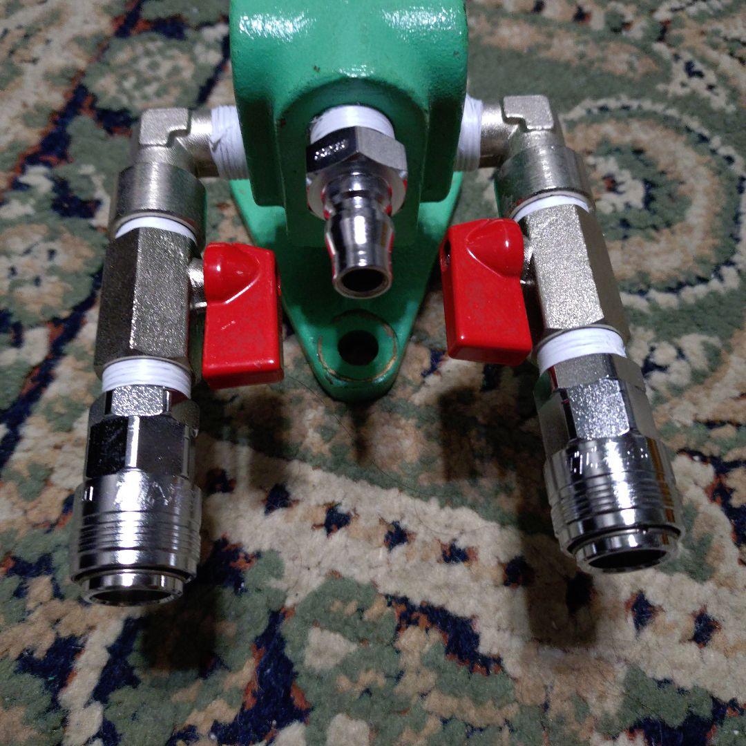 日本エアブレーキ 笛弁 ペダルスイッチ 鉄道部品 ボールバルブ・エアチャック付き