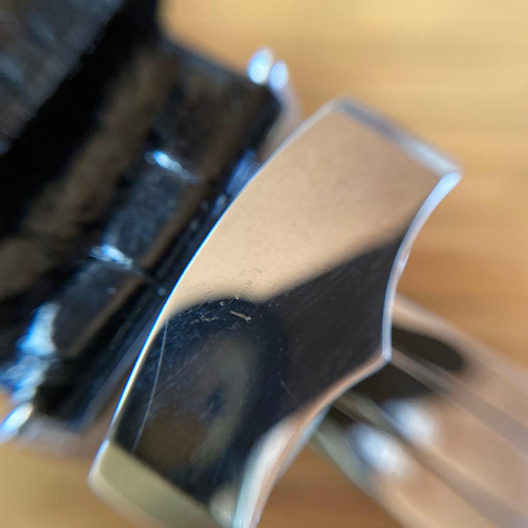 セイコー　ガランテ用純正クロコダイルベルト24mm ブラック