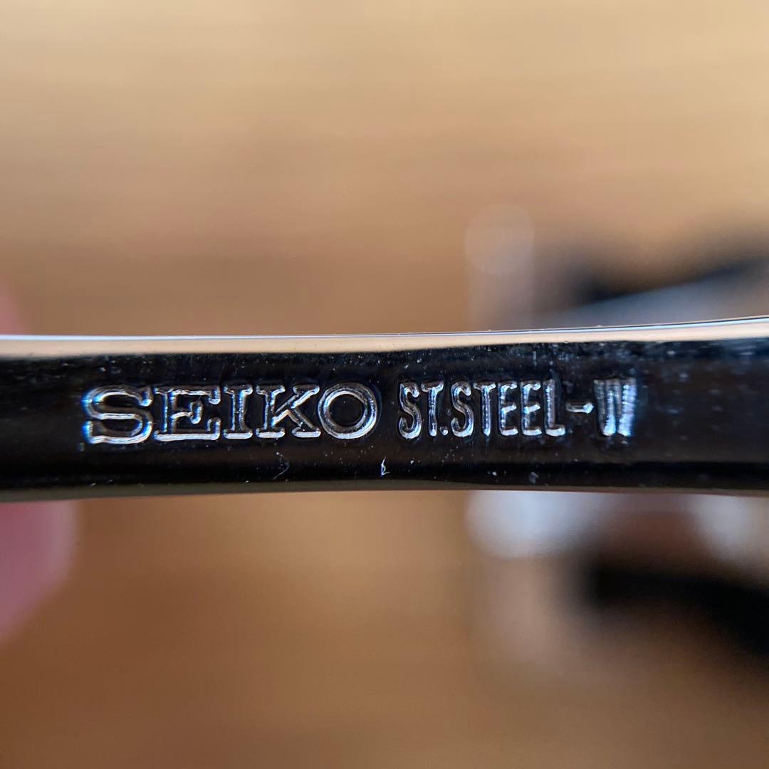 セイコー　ガランテ用純正クロコダイルベルト24mm ブラック