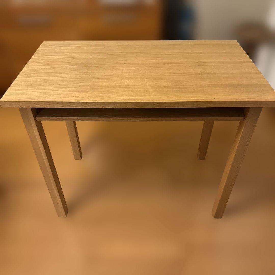 中古！無印良品 オーク材 デスク 学習机　オープン棚　廃盤品