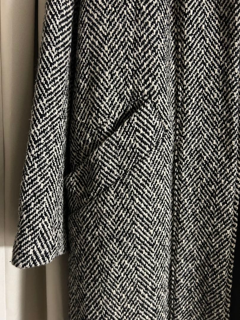 GREG LAUREN ヘリンボーン ガウンコート 3