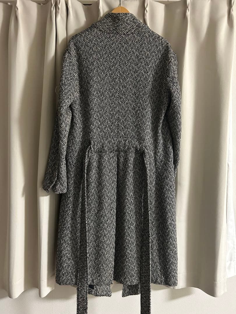 GREG LAUREN ヘリンボーン ガウンコート 3