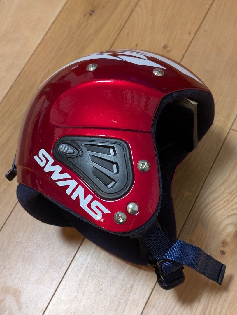 まりこ　ヘルメット　赤　子供用スキーセット　ロシニョール