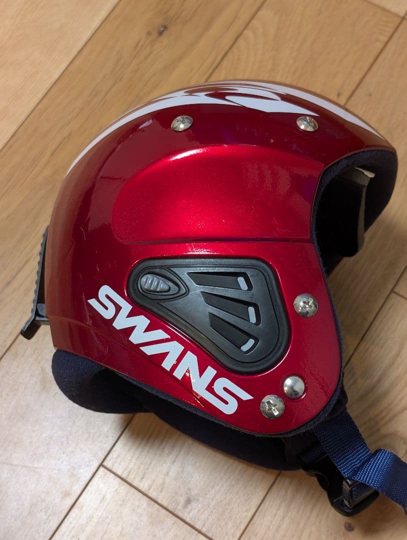 まりこ　ヘルメット　赤　子供用スキーセット　ロシニョール