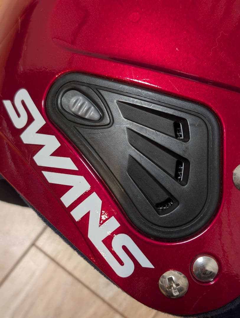 まりこ　ヘルメット　赤　子供用スキーセット　ロシニョール