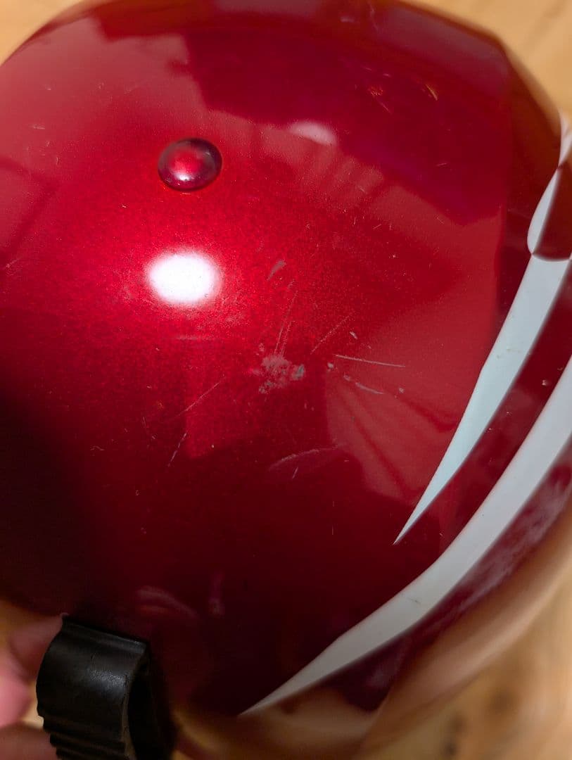 まりこ　ヘルメット　赤　子供用スキーセット　ロシニョール