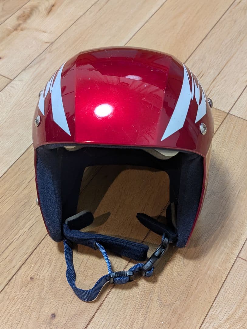 まりこ　ヘルメット　赤　子供用スキーセット　ロシニョール