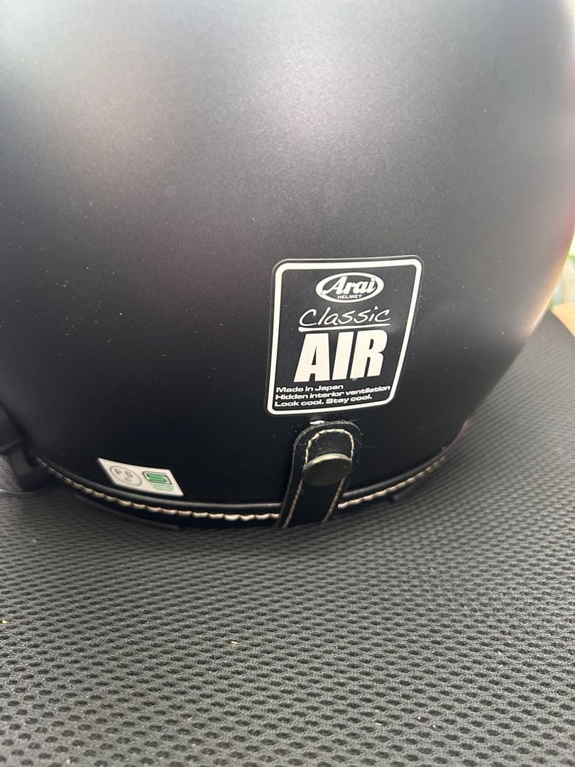 アライ　ジェットヘルメット マットブラック クリアシールド