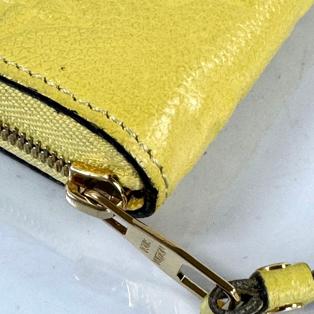 【希少】ルイヴィトン　ジッピーパース　モノグラム　アンプラント　イエロー