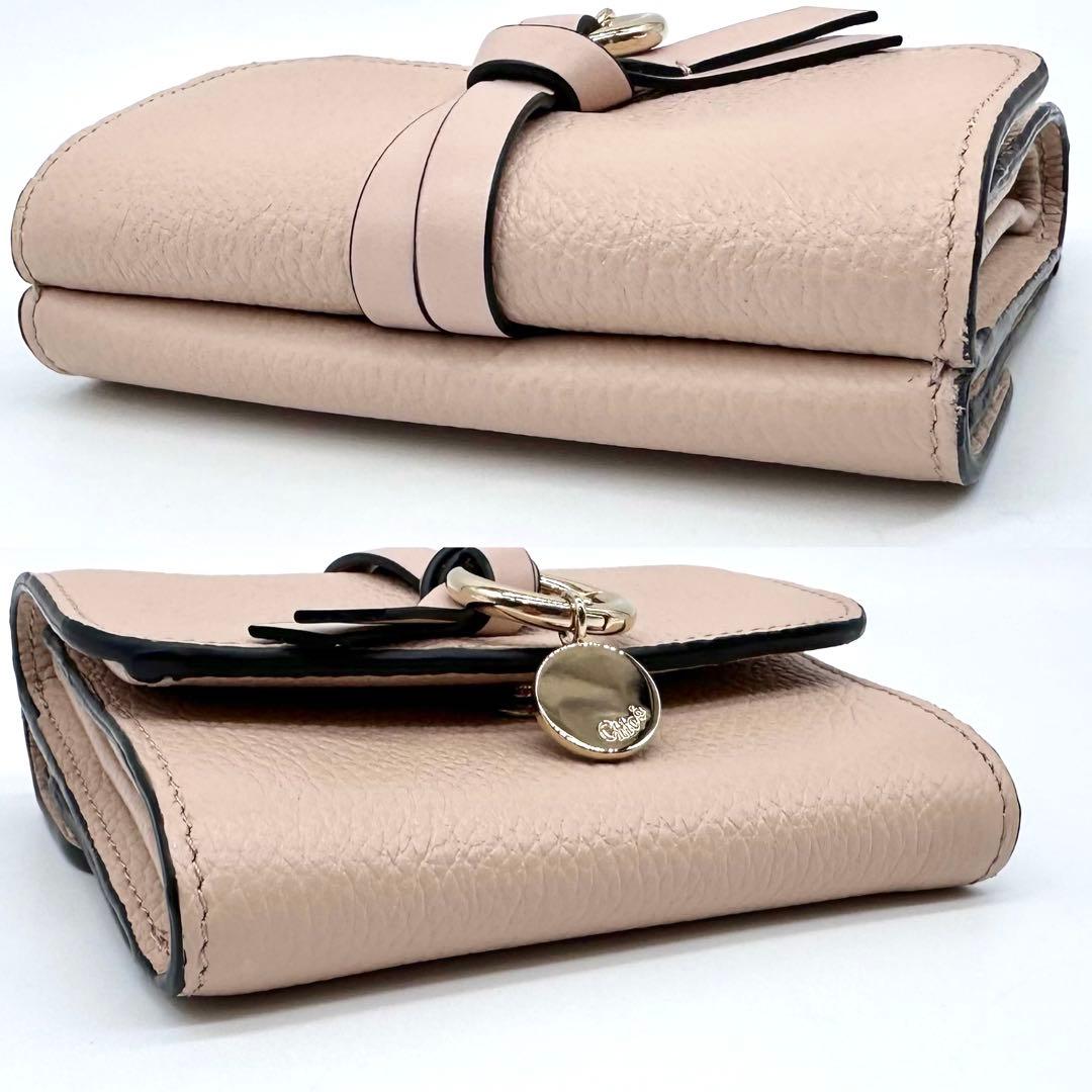 極美品✨Chloe クロエ アルファベット スモールトリフォールドウォレット