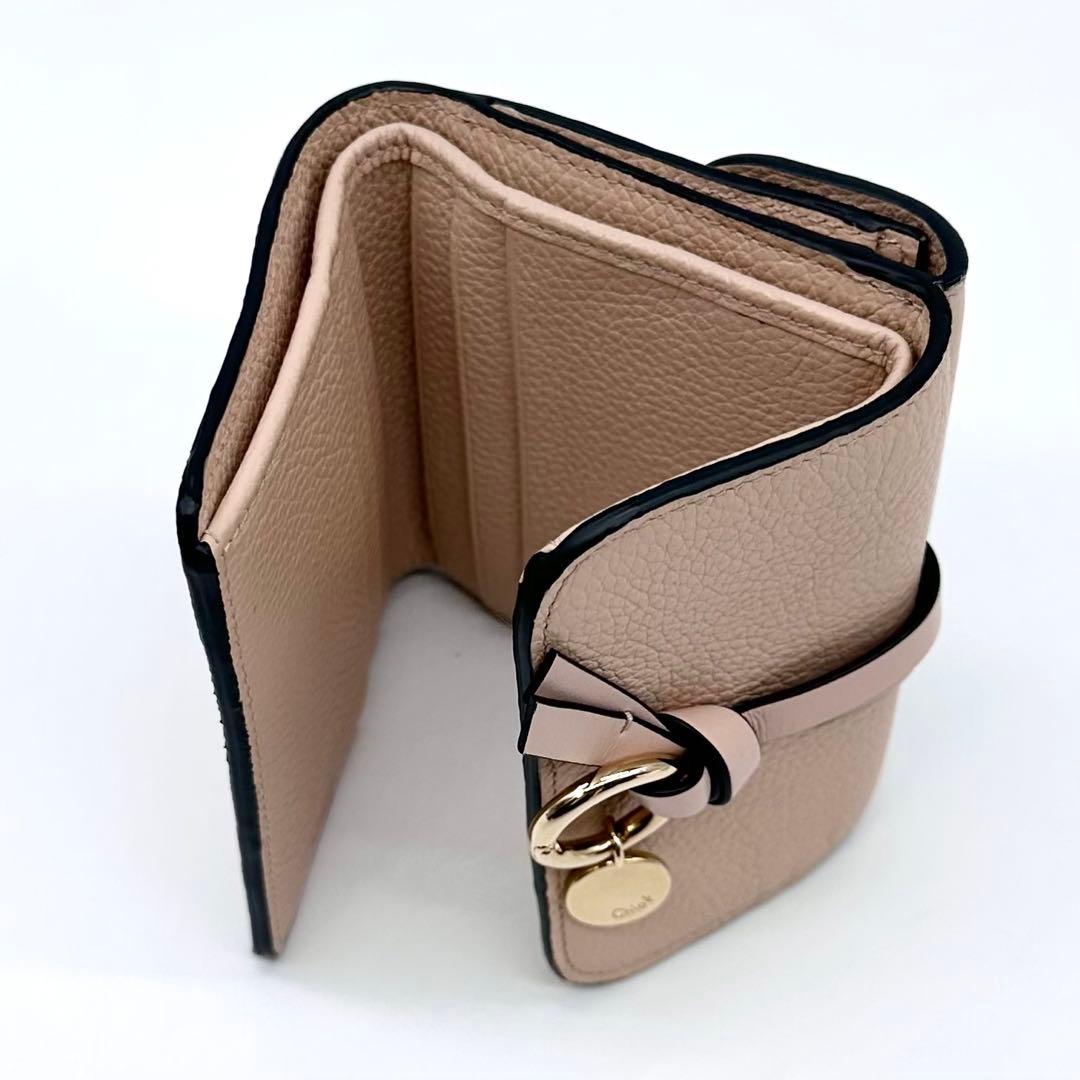 極美品✨Chloe クロエ アルファベット スモールトリフォールドウォレット