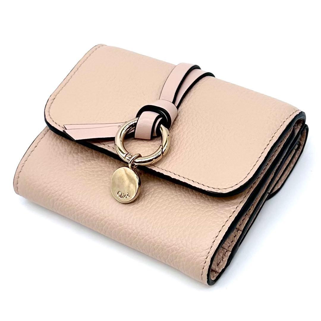 極美品✨Chloe クロエ アルファベット スモールトリフォールドウォレット