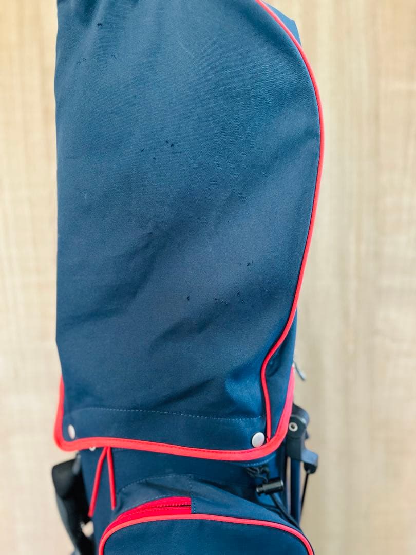 JACK BUNNY ジャックバニー　キャディバッグ ネイビー/レッド