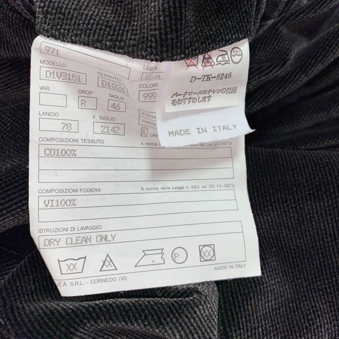 エンポリオアルマーニ コーデュロイセットアップ size46 ITALY製