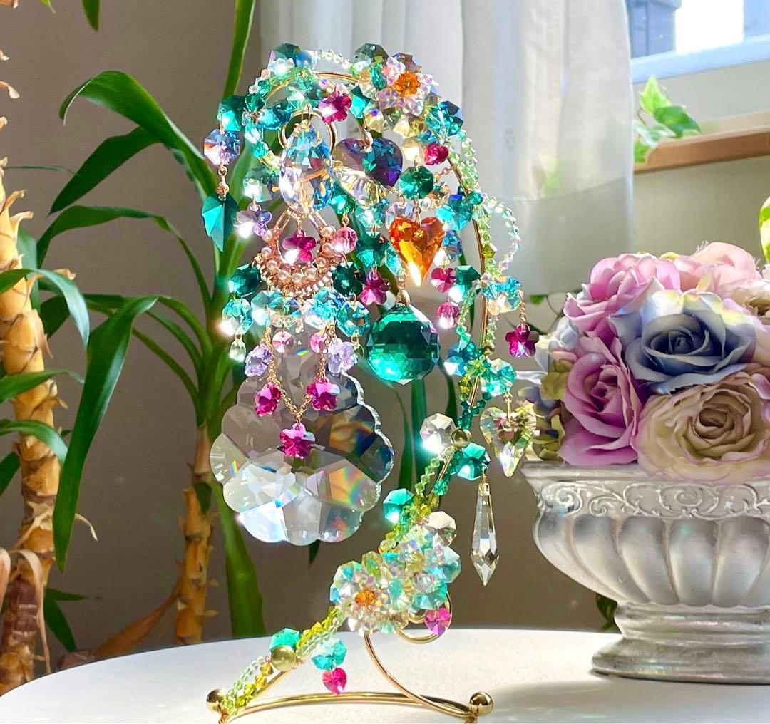 サンキャッチャー スワロフスキー アラベスク89mmクリスタル