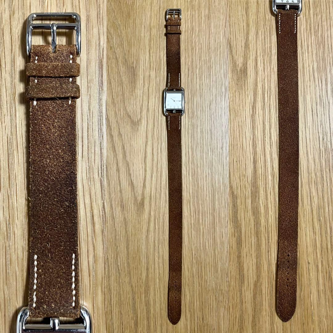 スエード レザー ベルト エルメス 時計 ケープコッド マルジェラ 希少 レア