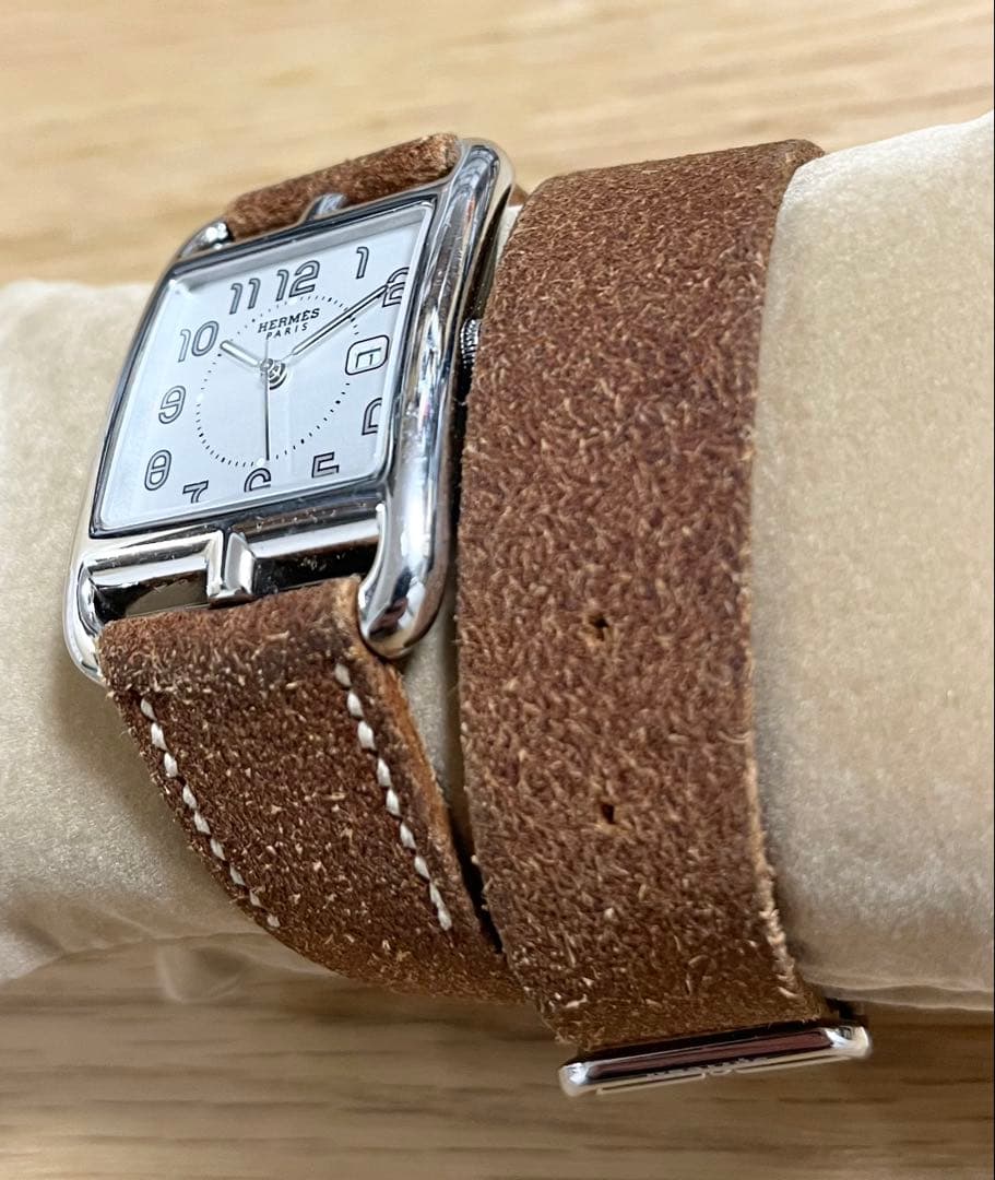 スエード レザー ベルト エルメス 時計 ケープコッド マルジェラ 希少 レア