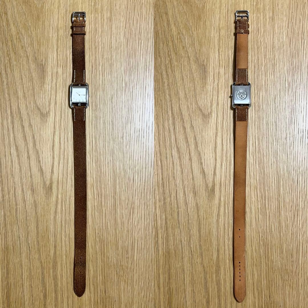 スエード レザー ベルト エルメス 時計 ケープコッド マルジェラ 希少 レア