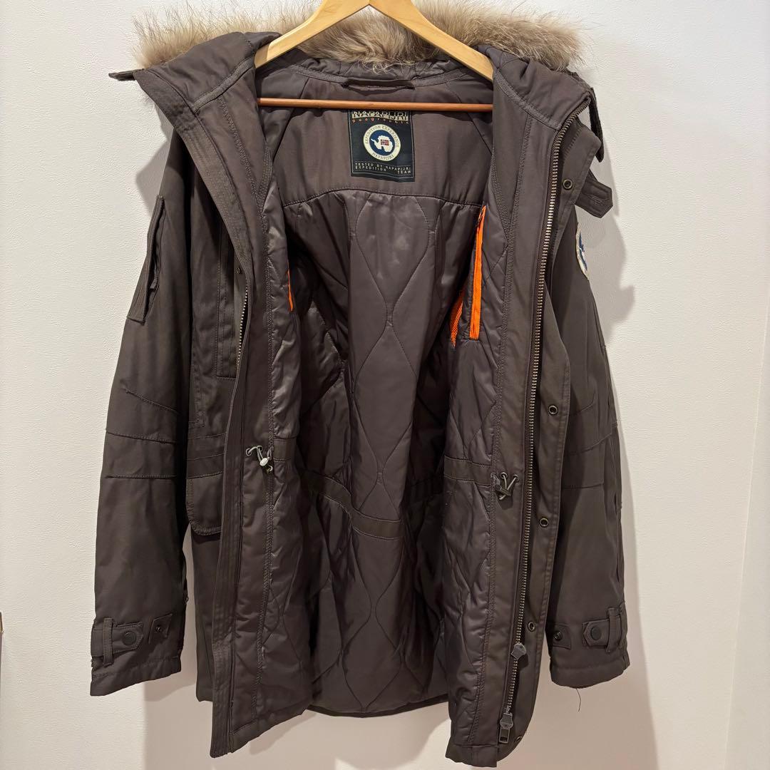 まつん　NAPAPIJRIミリタリージャケット ファーナパピリモッズコート