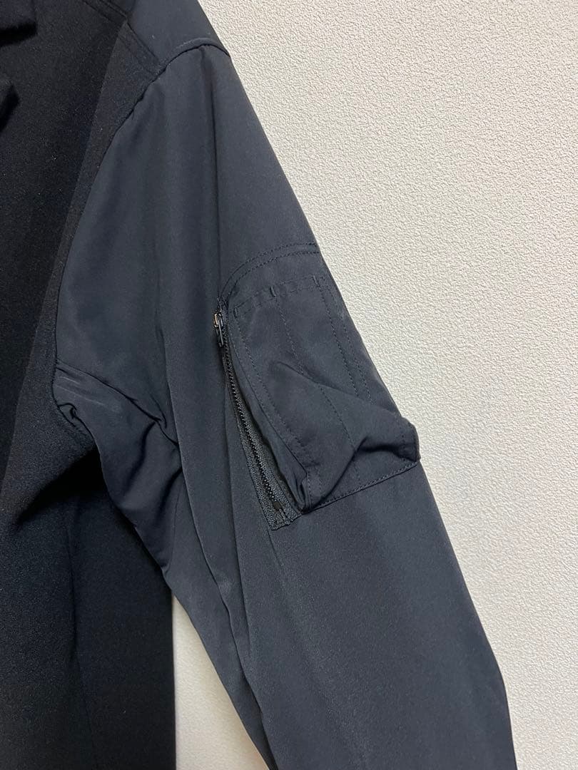 LEPSIM ドッキングロングコートブラック新品未使用タグ付き