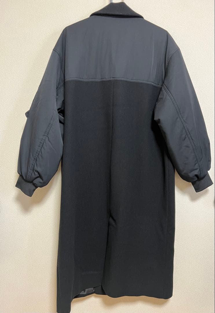 LEPSIM ドッキングロングコートブラック新品未使用タグ付き