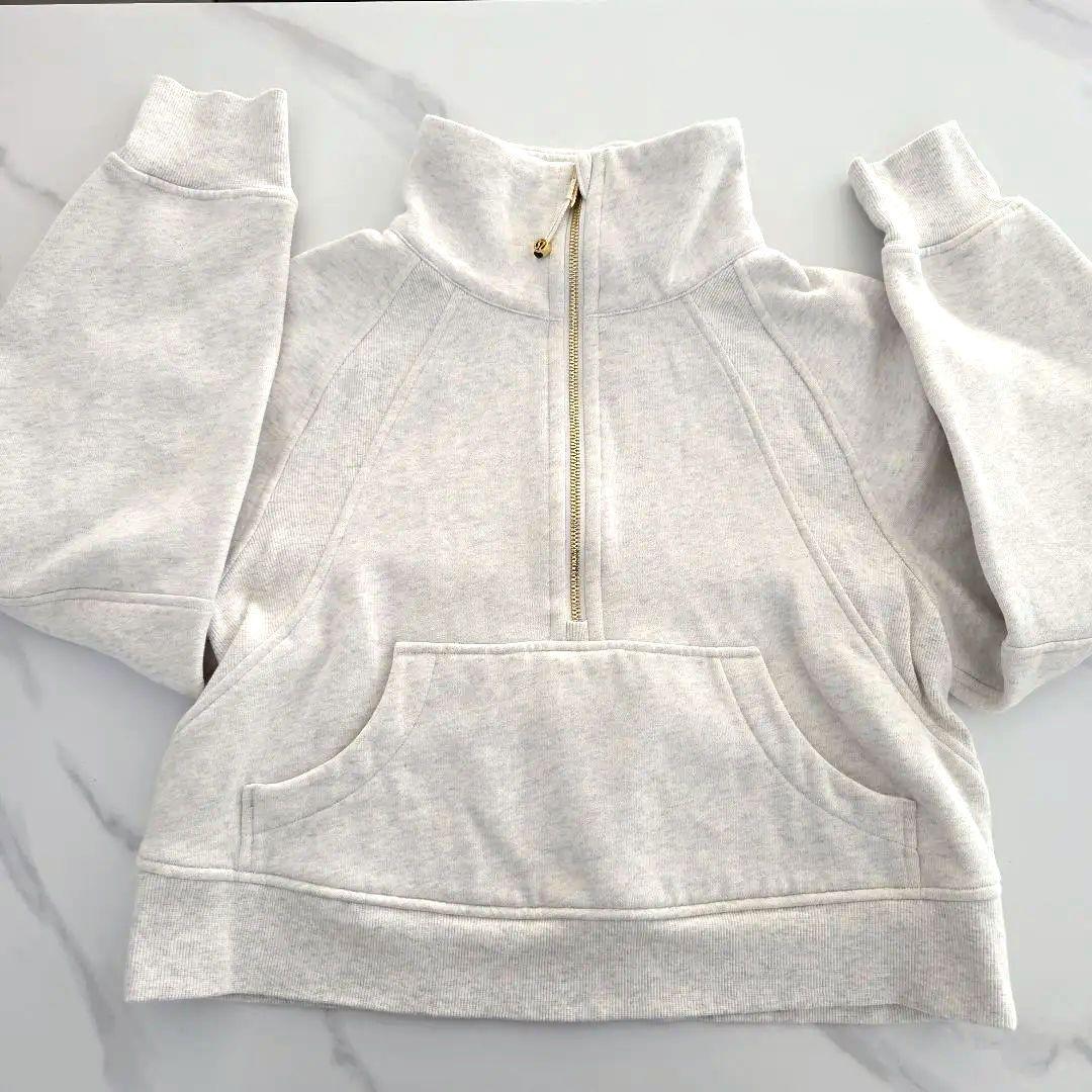 本日限定価格　ルルレモン　ScubaオーバーサイズファネルネックハーフジップXS