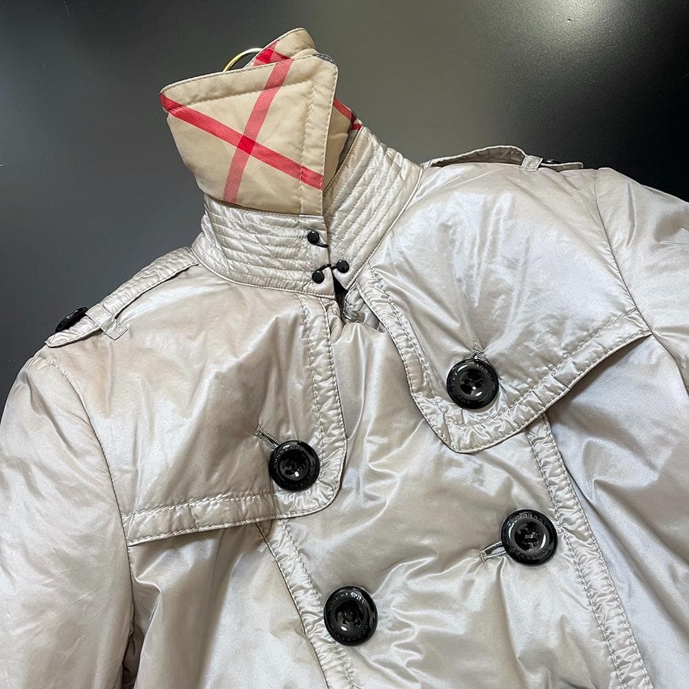 三陽商会 バーバリー 裏地ノバチェック柄 中綿入り トレンチコート