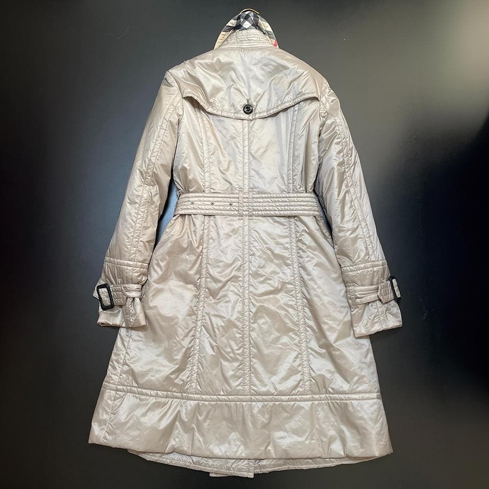 三陽商会 バーバリー 裏地ノバチェック柄 中綿入り トレンチコート