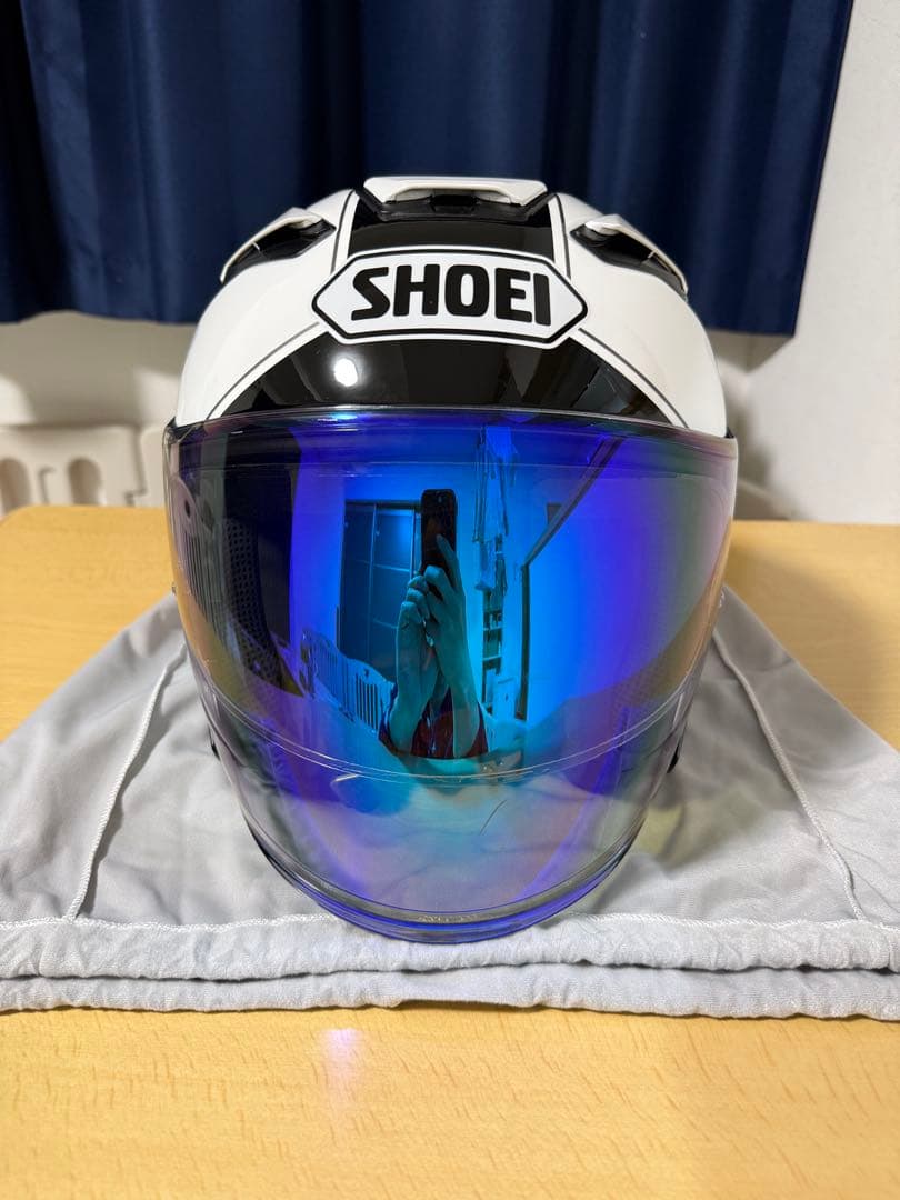 美 SHOEI J-CRUISE 2 ADAGIO M 山城ブルーミラーシールド