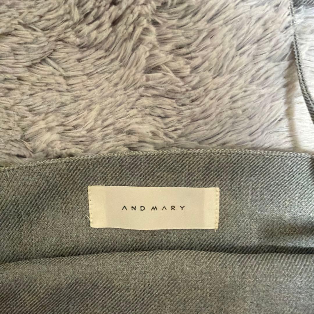 andmary Karen knit set mini dress グレー