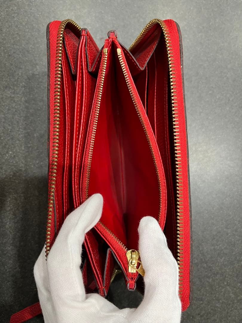 【専用】ルイヴィトン モノグラム アンプラント 長財布 ジッピーウォレット 赤