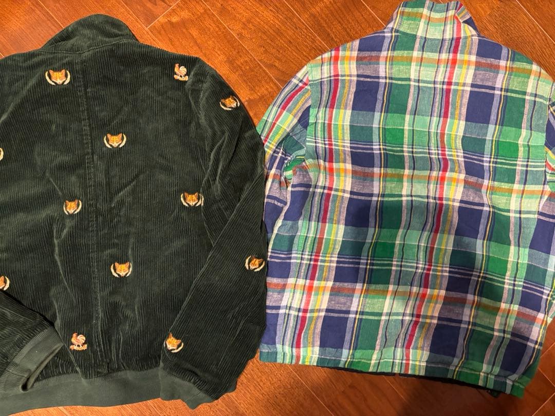 ラルフローレン　チェック柄ジップアップジャケット