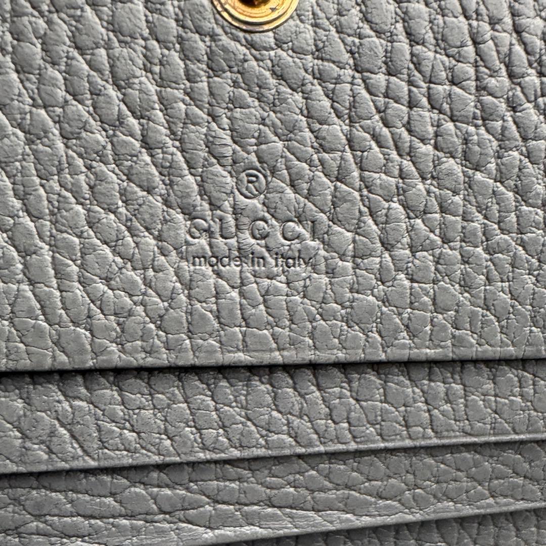 【極上美品】 215 GUCCI グッチ マーモント 2つ折り 財布 コンパクト