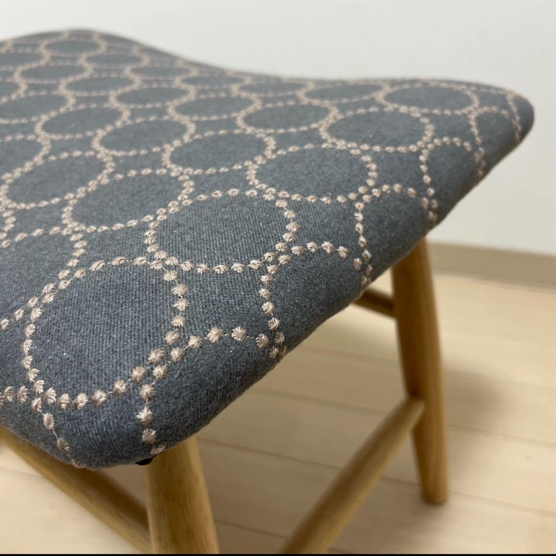 ミナペルホネン dop タンバリン スクエア スツール 【グレー】オットマン