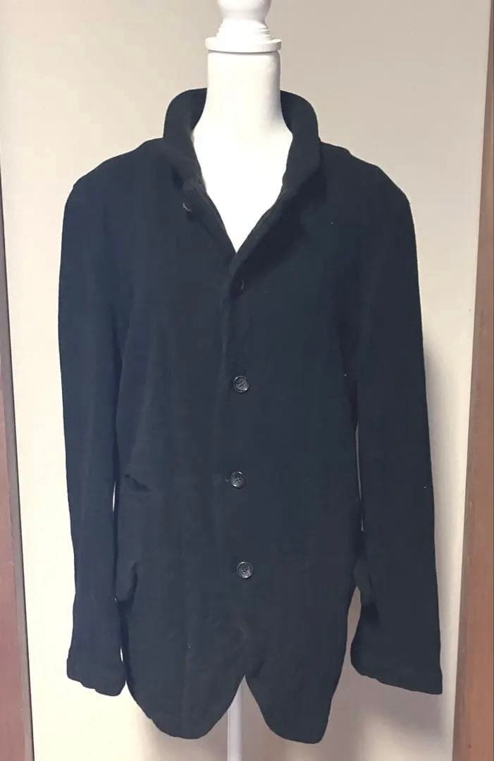 コムデギャルソンHOMMEプリュスエバーグリーンつまみやや厚手縮絨ライク 黒 L