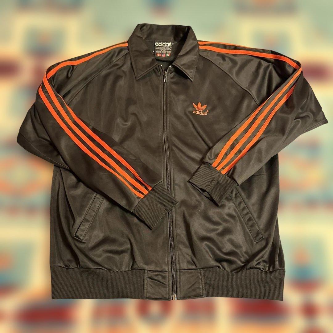 adidas ブラック/オレンジ ジャージ L