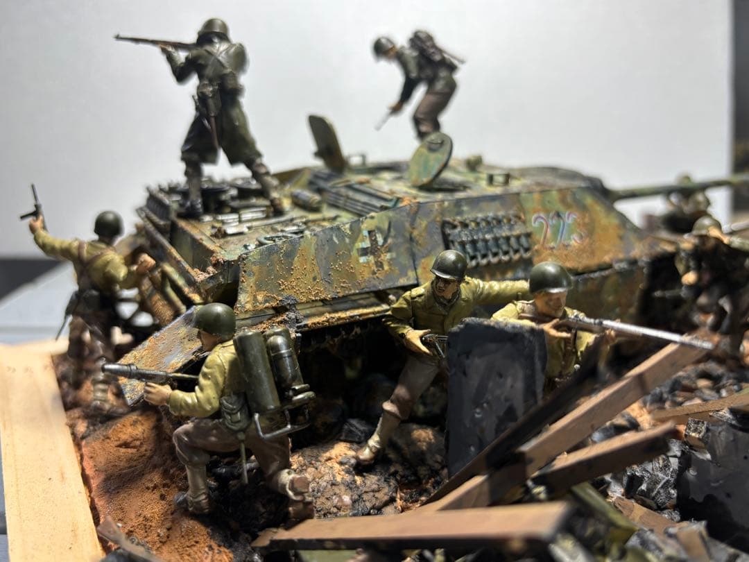 戦車　ジオラマ　ドイツ　アメリカ