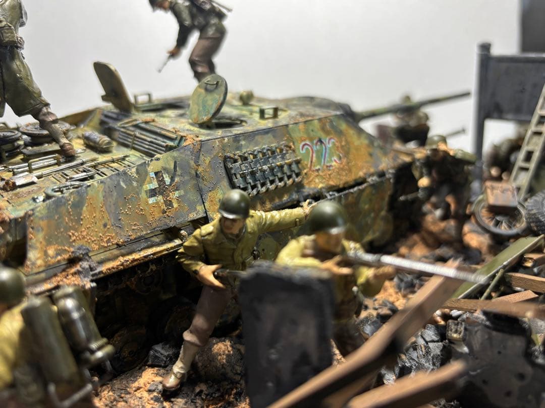 戦車　ジオラマ　ドイツ　アメリカ