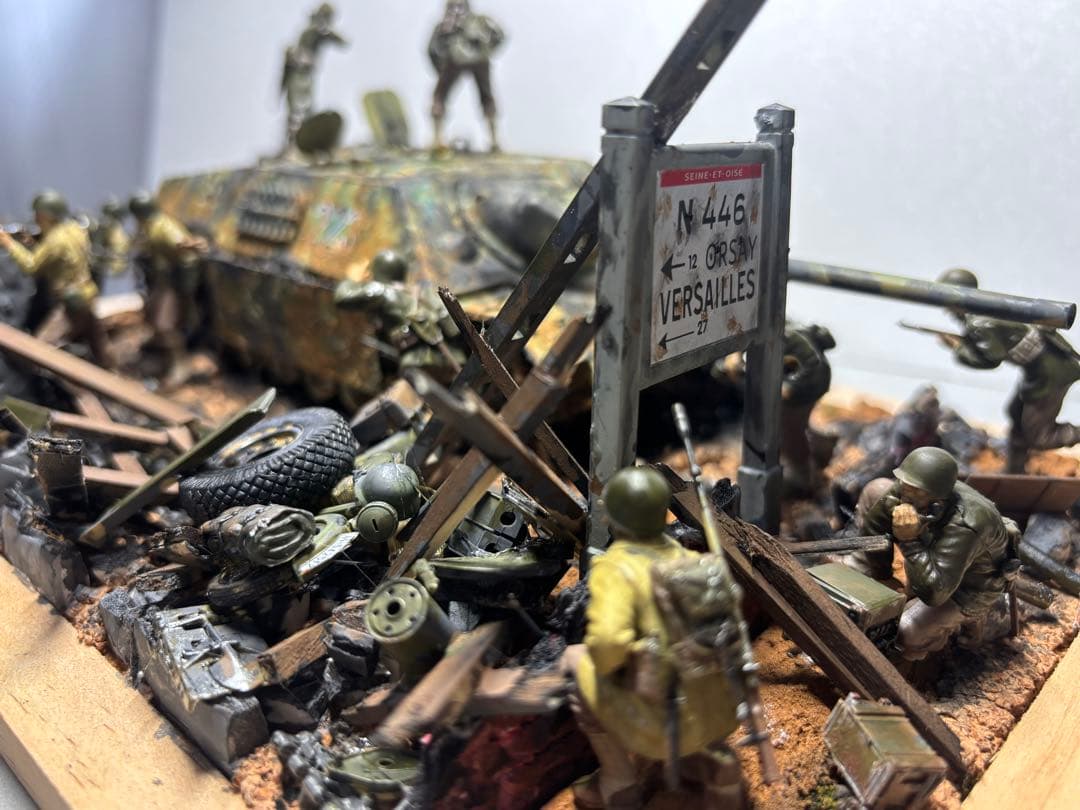 戦車　ジオラマ　ドイツ　アメリカ